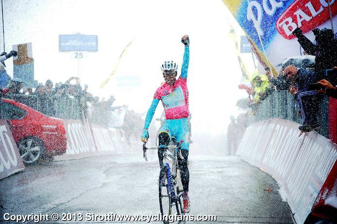 Photo: The 2013 Giro, won by Vincenzo Nibali, was marked by cancelled or shortened stages due to the weather. 
