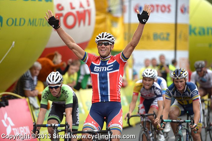 CyclingFans Photo: Thor Hushovd takes first WorldTour victory in two years. 