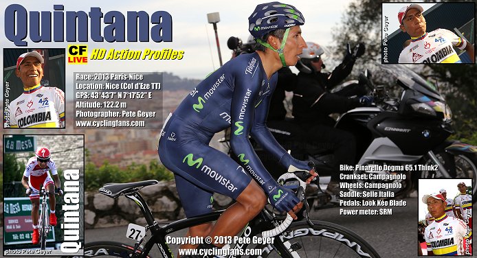 Photo: Nairo Quintana (Movistar) photographed by Pete Geyer. 