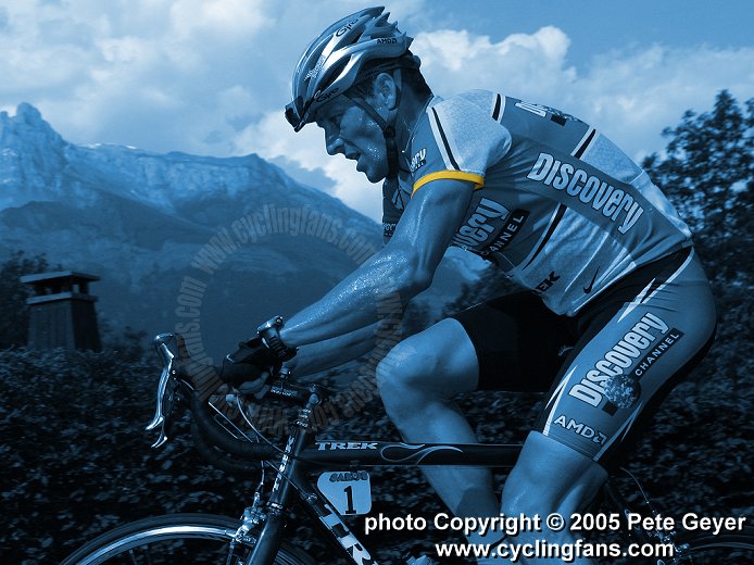 Photo: Lance Armstrong, 2005.